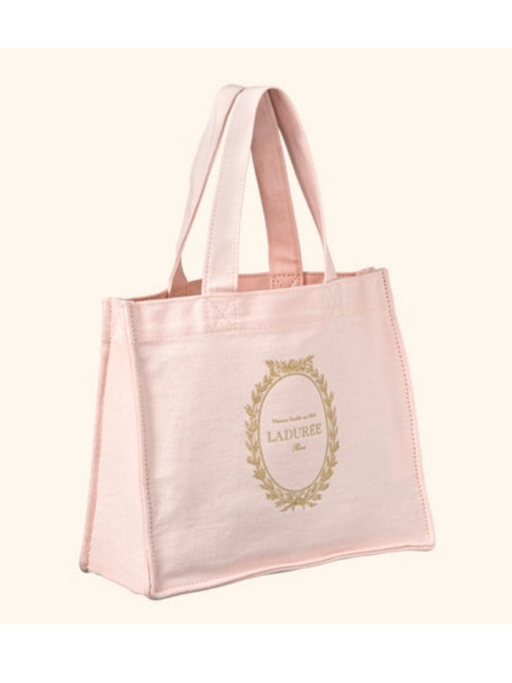 NEW! LADURÉE Pink Canvas Tote, Brand New! Green Ladurée Shopper & Ribbon include